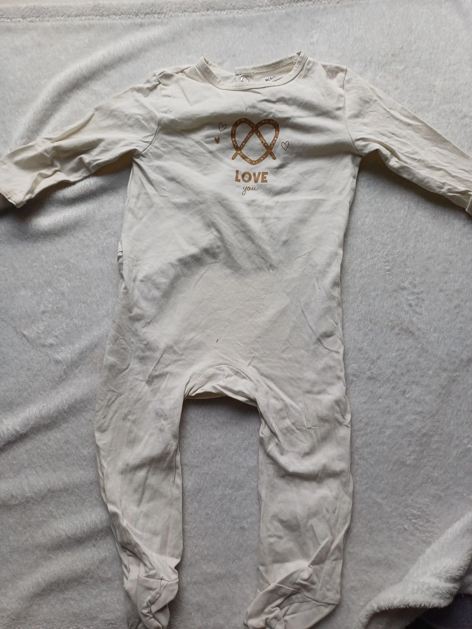 Pyjama coton beige 12 mois